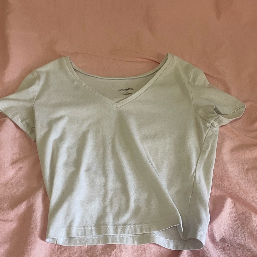 White crop top